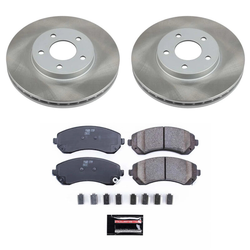 PowerStop Power Stop 02-04 Pontiac Montana Front Semi-Coated Rotor Kit