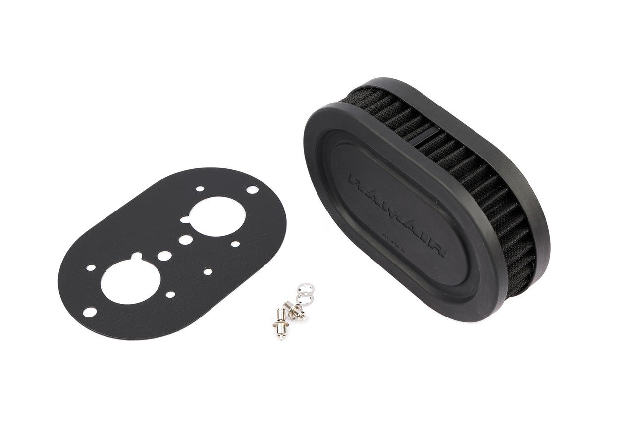 Ramair Pleated Carburettor Air Filter Baseplate to fit Weber 40 IDF -40mm Int Height