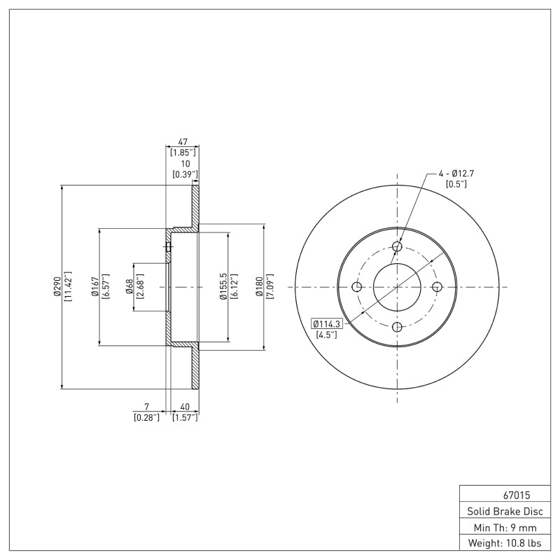 DFC 84-85 Nissan 300ZX Rear Brake Rotor