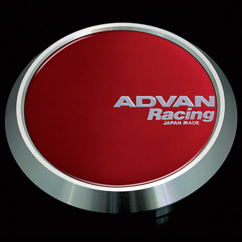 Advan 63mm Flat Center Cap - Candy Red