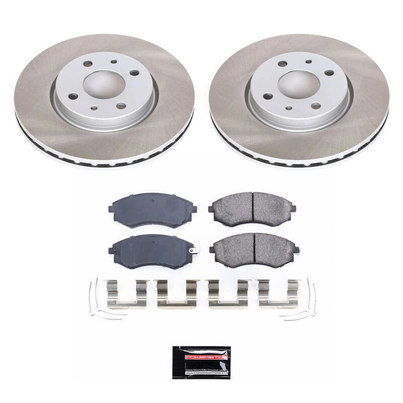 PowerStop Power Stop 99-01 Hyundai Tiburon Front Semi-Coated Rotor Kit