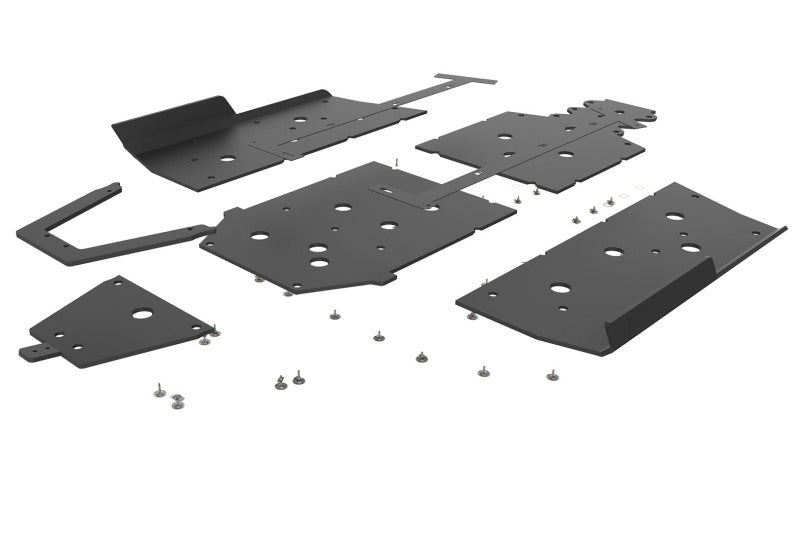Seizmik 20-21 Polaris RZR 1000/XP UHMW Skid Plate w/Rock Slider Kit - Black
