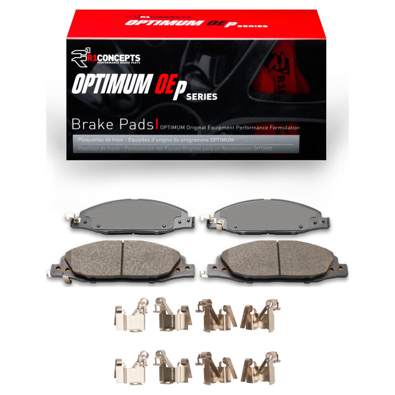 R1 Concepts R1 24-25 Ford Mustang Front Optimum OE Pads & Hardware Kit