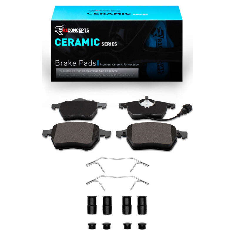 R1 Concepts R1 99-10 Audi TT Quattro Front Ceramic Pads & Hardware Kit