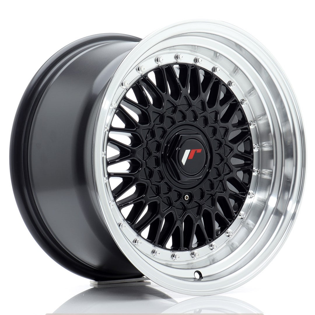 JR Wheels JR9169142074GB - JR9 16x9 ET20 4x100/108 Gloss Black w/ Machined Lip