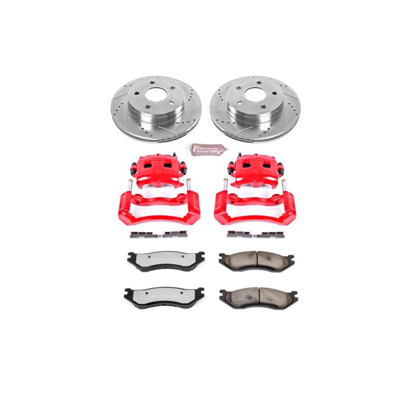 PowerStop Power Stop 03-05 Dodge Ram 1500 Front Z36 Truck & Tow Kit w/Cals