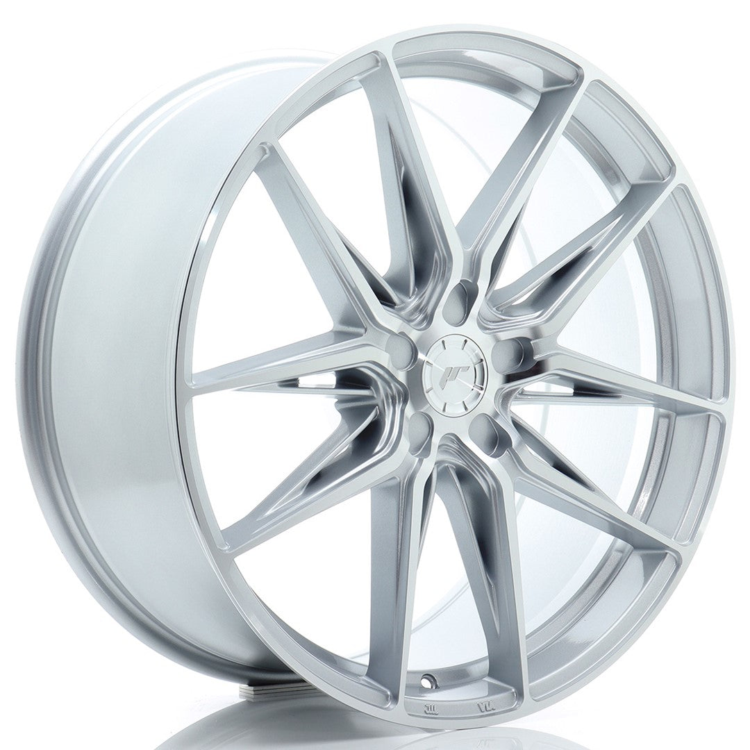 JR Wheels JR442190F15X2074SM - JR44 21x9 ET20-40 5H BLANK Silver w/ Machined Face