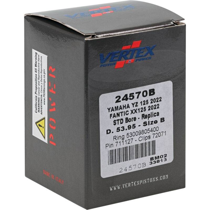 Vertex Pistons Vertex Piston 2023 Fantic Motor XE 125 125cc Cast Replica Piston Kit