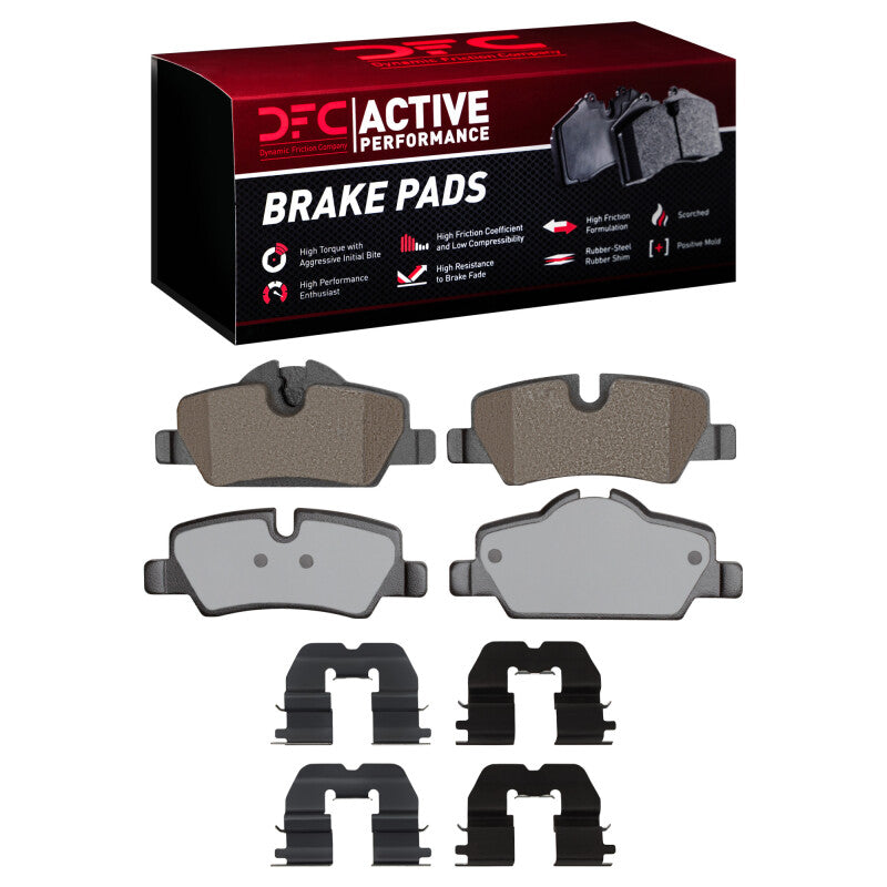 DFC 14-24 Mini Cooper (Excl Clubman) Rear Active Performance Pads and Hardware Kit