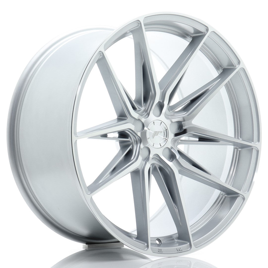 JR Wheels JR442111F25X1174SM - JR44 21x11 ET11-46 5H BLANK Silver w/ Machined Face