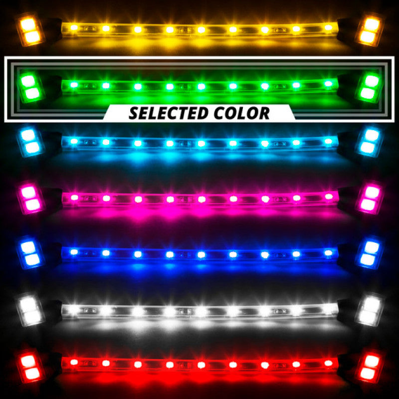 XKGLOW XK Glow Chrome - Motorcycle Highway Bar Switchback Driving Lights DRL Turnsignal