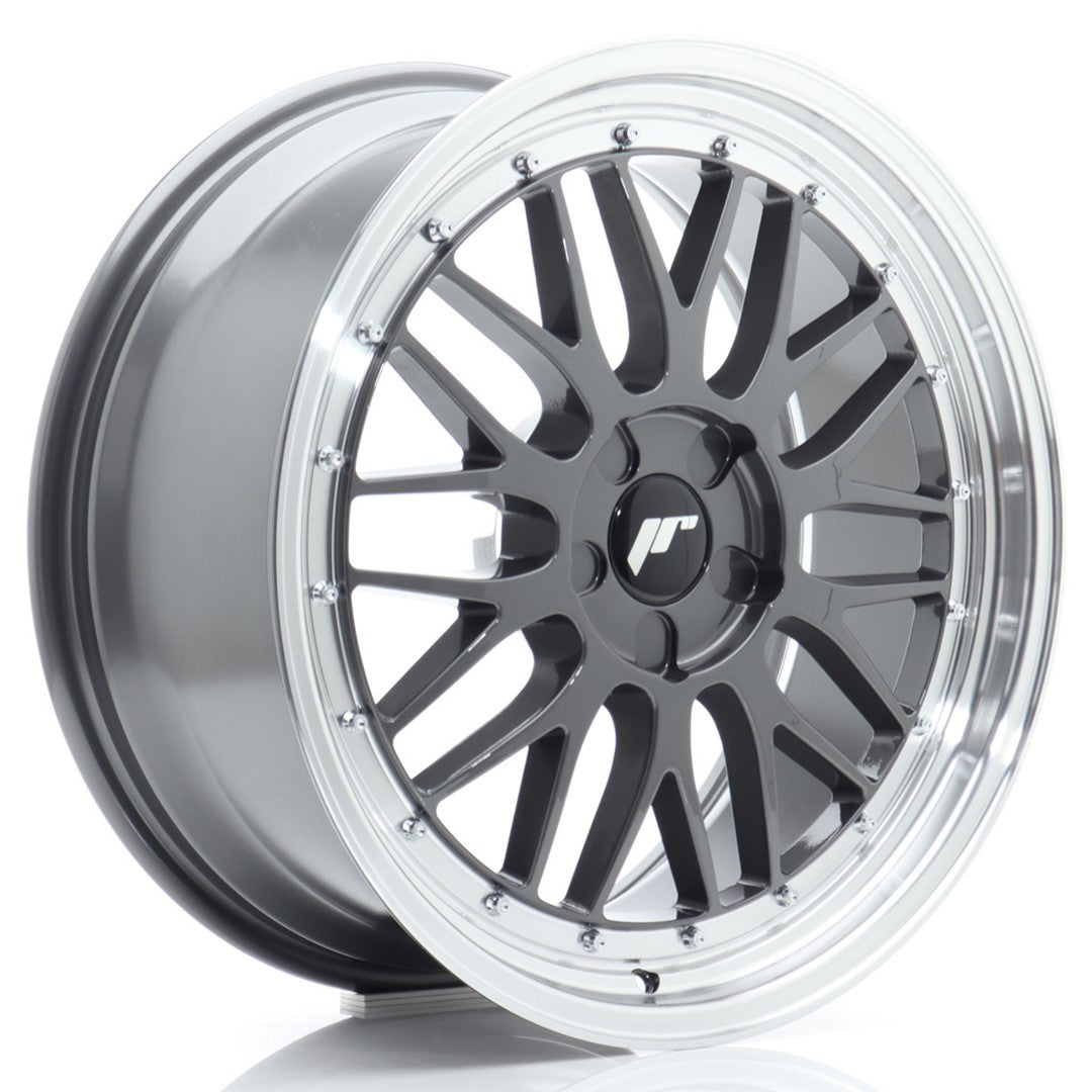 JR Wheels JR231980F15X2072HG1 - JR23 19x8 ET20-40 5H BLANK Hyper Gray w/ Machined Lip