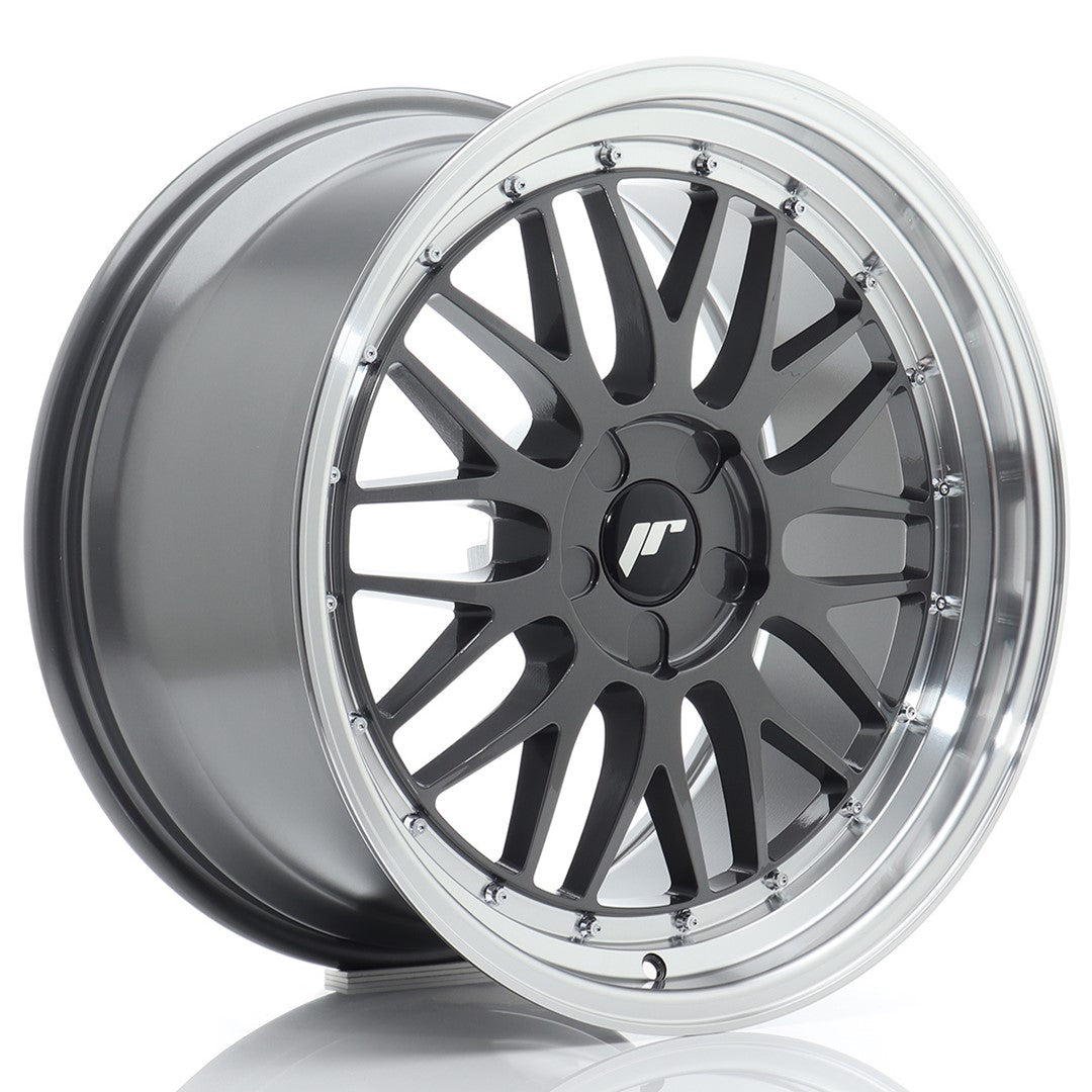 JR Wheels JR231910F25X2072HG1 - JR23 19x10 ET20-51 5H BLANK Hyper Gray w/ Machined Lip