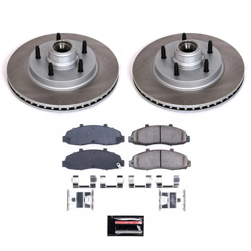 PowerStop Power Stop 97-00 Ford F-150 Front Semi-Coated Rotor Kit