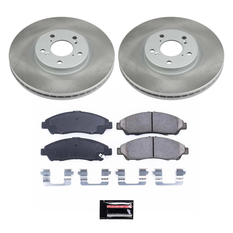 PowerStop Power Stop 09-15 Honda Pilot Front Semi-Coated Rotor Kit