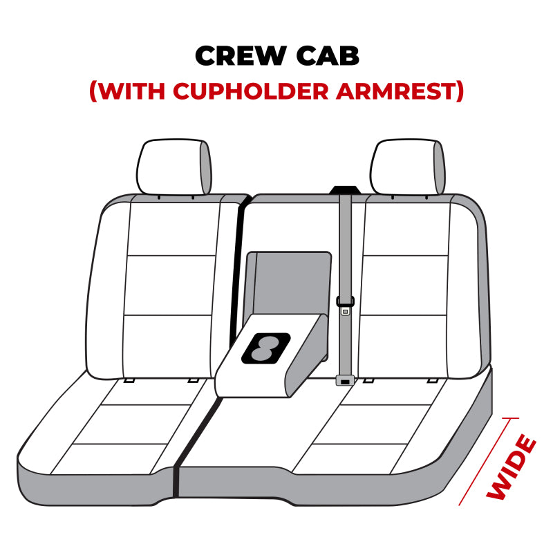 Covercraft 14 Chevrolet Silverado Polycotton SeatSaver Custom Second Row Seat Covers - Grey