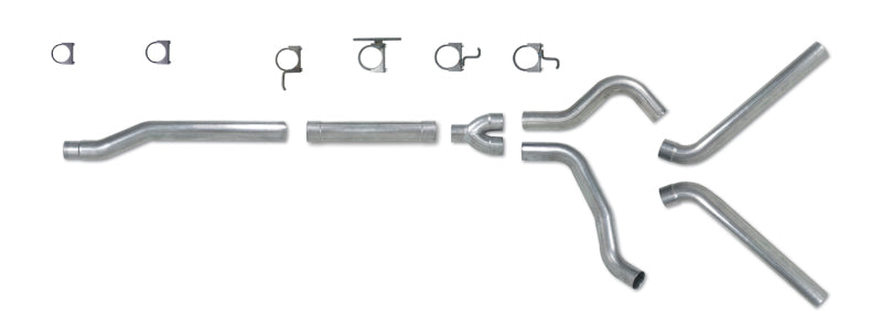 Diamond Eye Performance Diamond Eye KIT 4in Catback MFLR RPLCMENT PIPE DUAL SS: 03-07 FORD 6.0L F250/F350