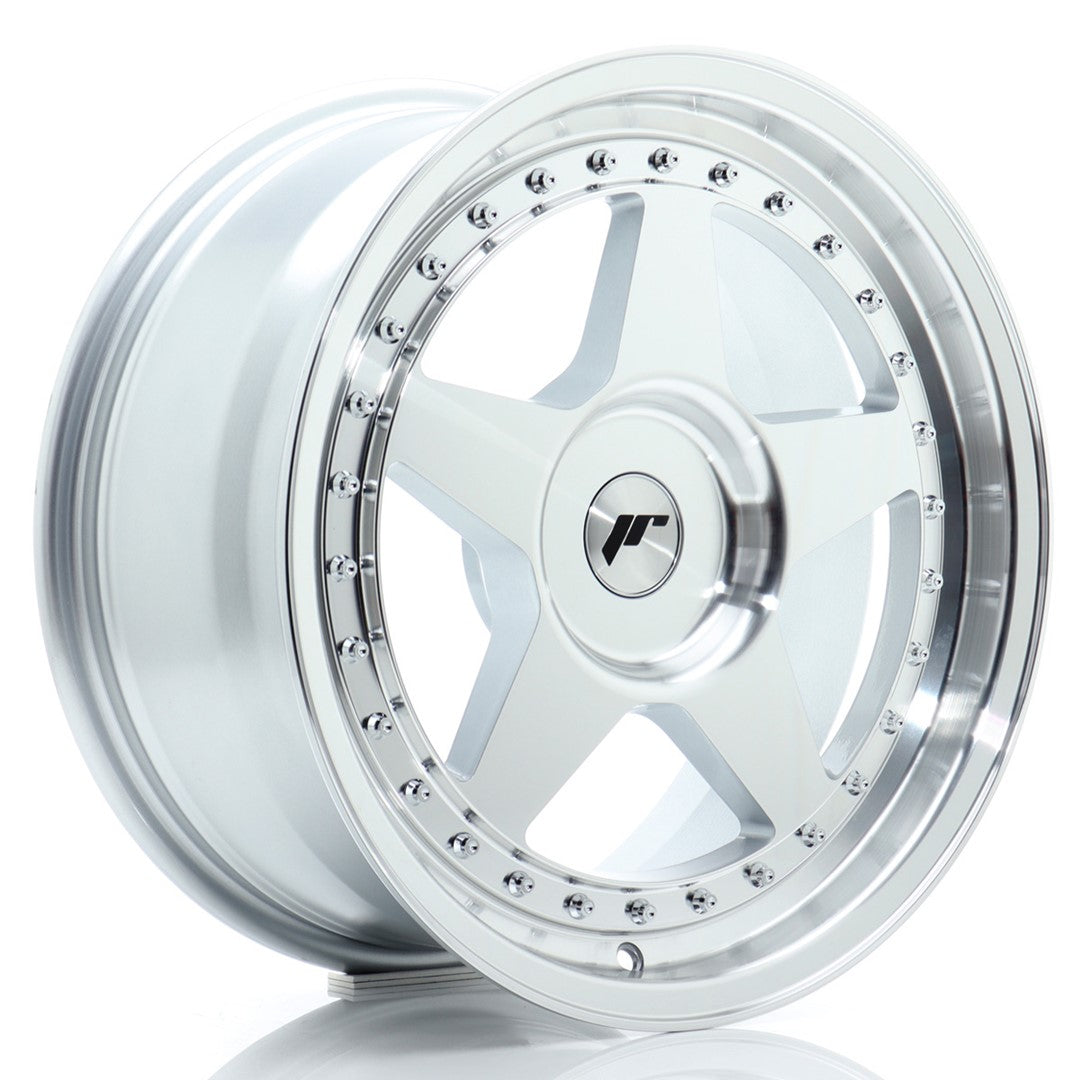 JR Wheels JR61780XX2072SM1 - JR6 17x8 ET20-35 BLANK Silver Machined Face