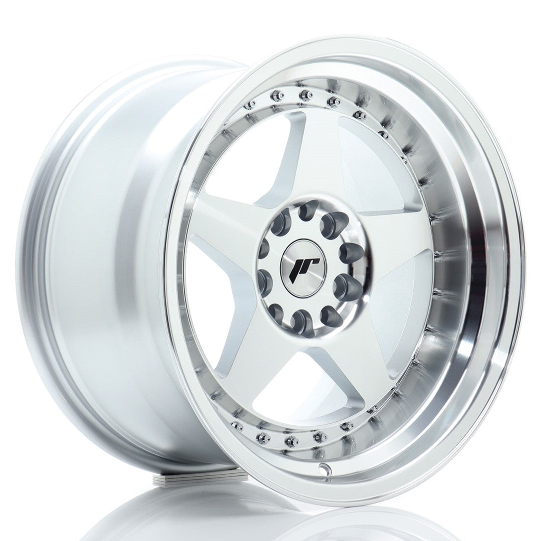 JR Wheels JR61710MG2072SM1 - JR6 17x10 ET20 5x114/120 Silver Machined Face