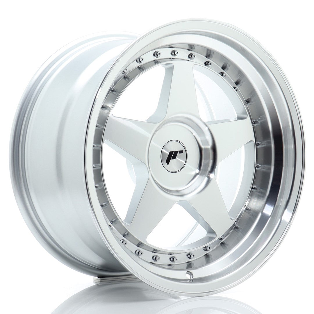 JR Wheels JR61810F3XX0072SM1 - JR6 18x10 ET0-25 BLANK Silver Machined Face