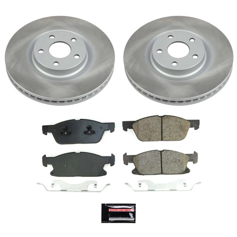 PowerStop Power Stop 15-20 Ford Edge Front Semi-Coated Rotor Kit