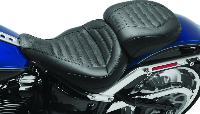 Mustang Motorcycle Mustang 18-23 Harley Fat Boy Standard Touring Solo Seat - Black