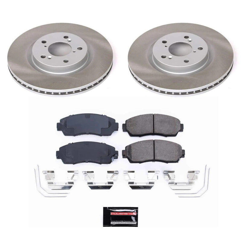PowerStop Power Stop 11-14 Honda Odyssey Front Semi-Coated Rotor Kit