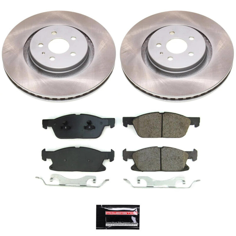 PowerStop Power Stop 17-20 Lincoln MKZ Front Semi-Coated Rotor Kit
