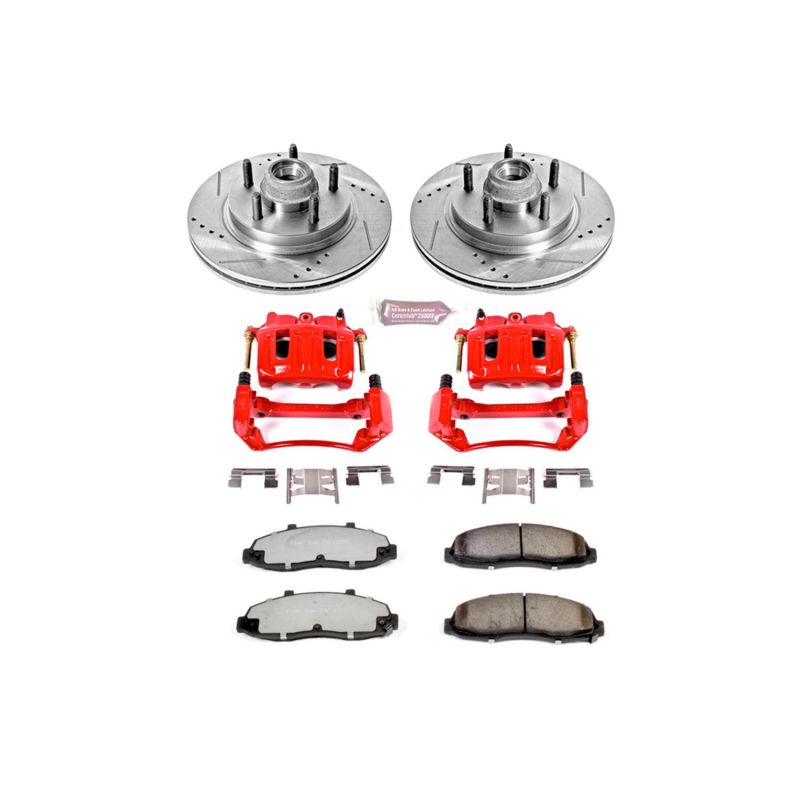 PowerStop Power Stop 2002 Lincoln Blackwood Front Z36 Truck & Tow Kit w/Cals