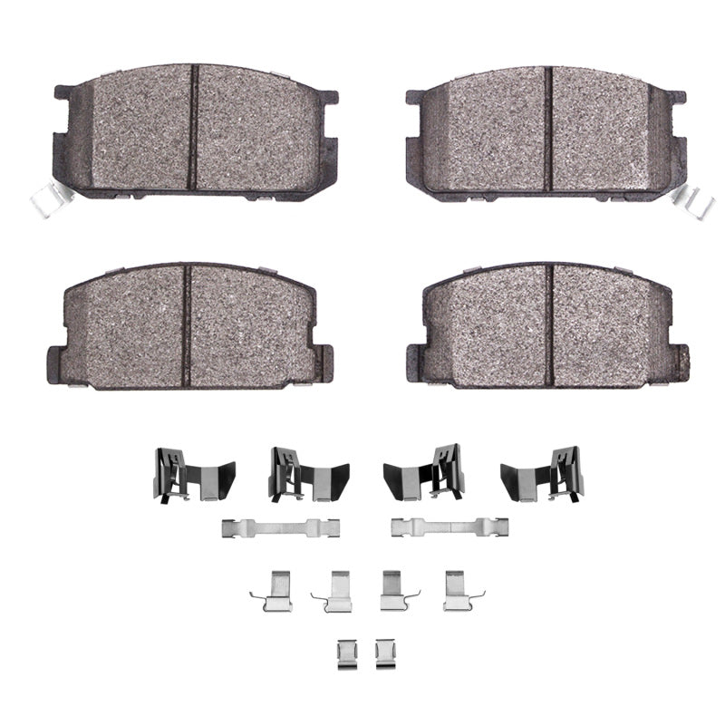 R1 Concepts R1 84-87 Toyota Corolla (US/Canada) Front Semi Met Pads & Hardware Kit