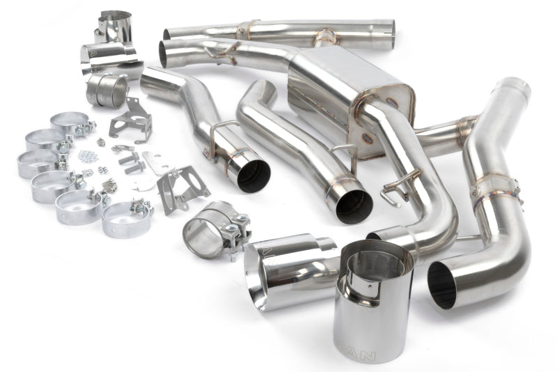 Dinan 20-26 BMW X5 M/X6 M (F95/F96) Valved Axleback Exhaust System - Polished Tips