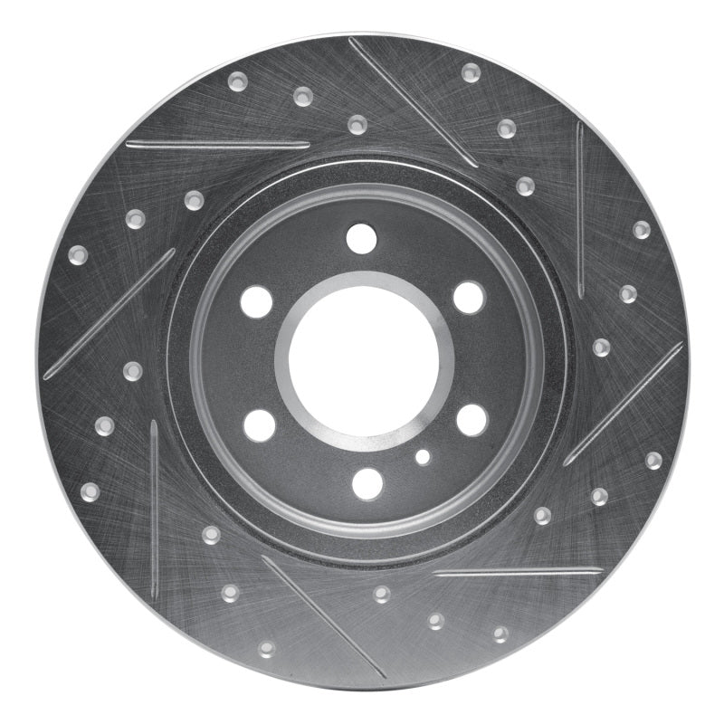 R1 Concepts R1 06-06 Buick TERRAZA Rear Left Drilled & Slotted Silver Brake Rotor