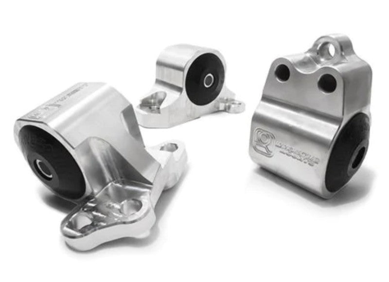 Innovative Mounts Innovative 92-95 Civic B/D Series Silver Aluminum Mounts 95A Bushings (3 Bolt)