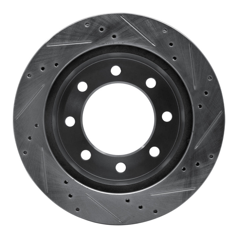R1 Concepts R1 00-02 Dodge Ram 3500 Front Left Drilled & Slotted Silver Brake Rotor