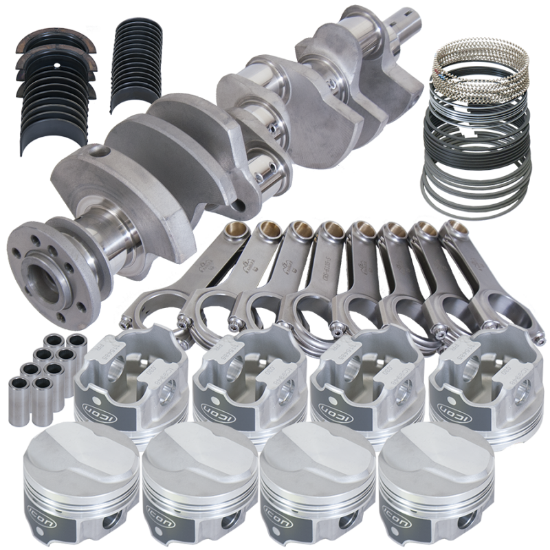 Eagle Chevy 396/402 3.766in Crank 6.135in H-Beam 17cc Dome 4.125in Pistons Rotating Assembly