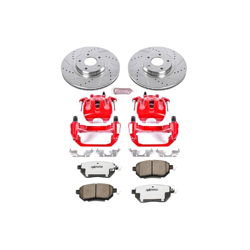 PowerStop Power Stop 09-11 Nissan Murano Front Z26 Street Kit w/Cals