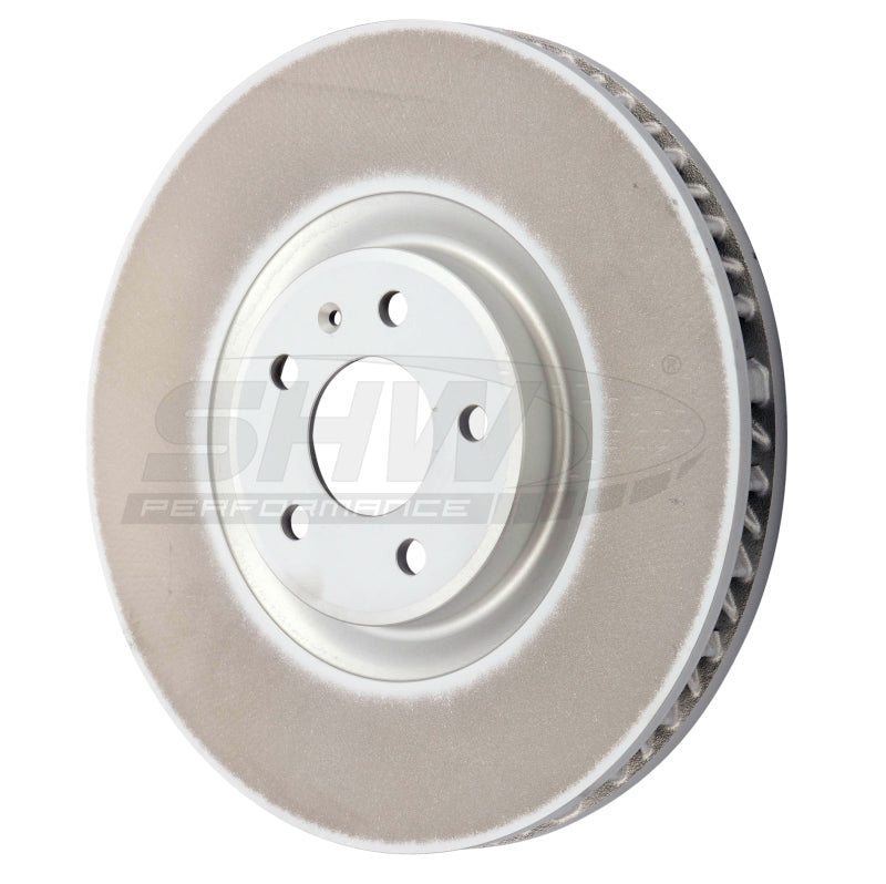 SHW Performance SHW 19-21 Porsche Macan S 3.0L Left Front Smooth Monobloc Brake Rotor (95B615301AA)