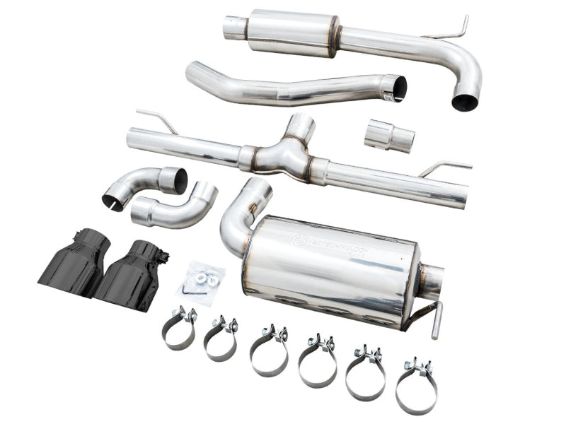 AWE Tuning 2022 VW GTI MK8 Touring Edition Exhaust - Diamond Black Tips