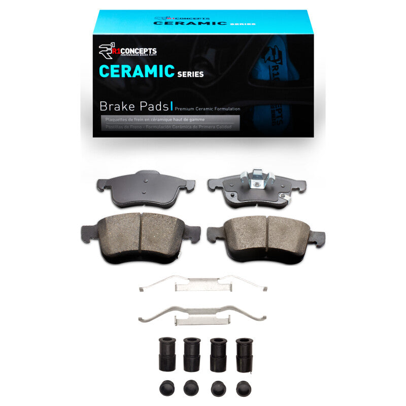 R1 Concepts R1 14-19 Fiat 500L Front Ceramic Pads & Hardware Kit