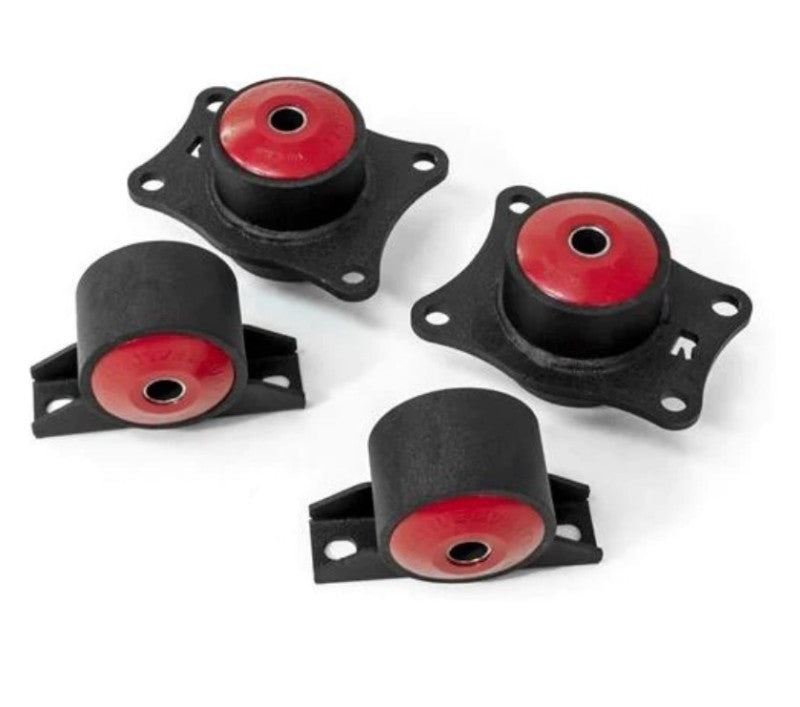 Innovative Mounts Innovative 00-09 Honda S2000 F-Series Black Steel Mounts 85A Bushings (Rear Diff Mounts OEM Diff)
