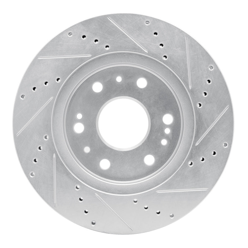 DFC 05-20 Cadillac Escalade Front Left Drilled & Slotted Silver Brake Rotor