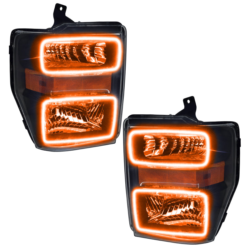 ORACLE Lighting Oracle 08-10 Ford F250/350 LED HL - Black - ColorSHIFT w/ Simple Controller