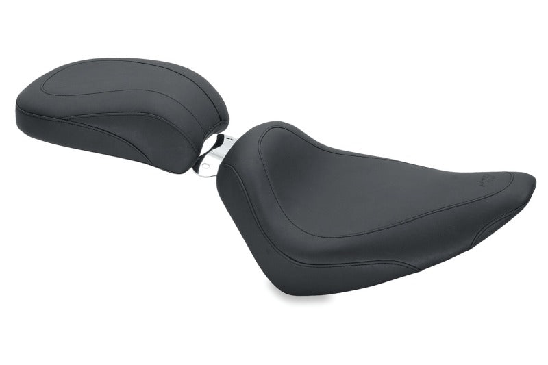 Mustang Motorcycle Mustang 00-15 Harley Softail Standard Rear Tire Wide Tripper Solo Seat - Black