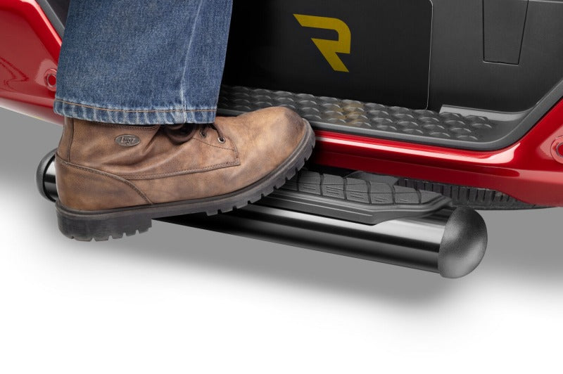 Go Rhino 4in Oval Hitch Step - Black