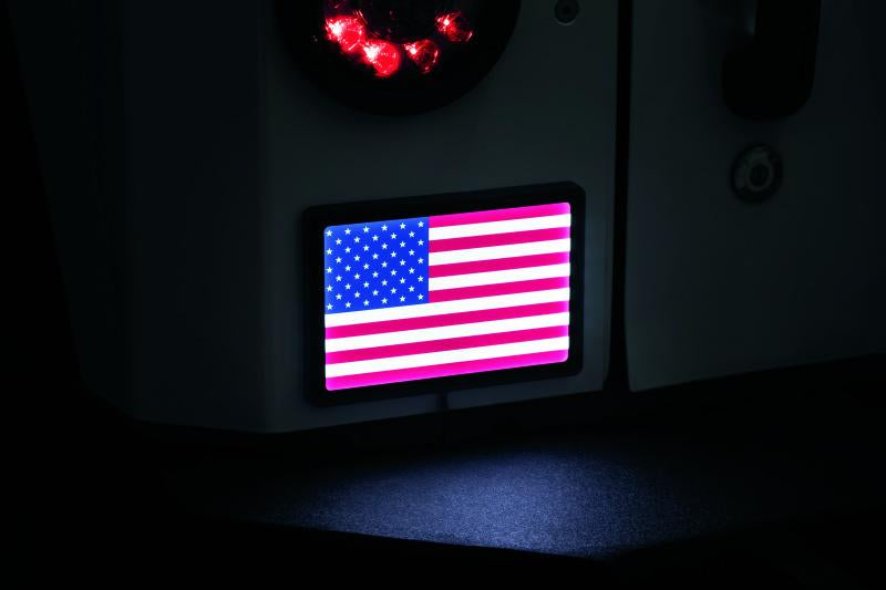 Kuryakyn Freedom Flag LED 4in X 6in Black