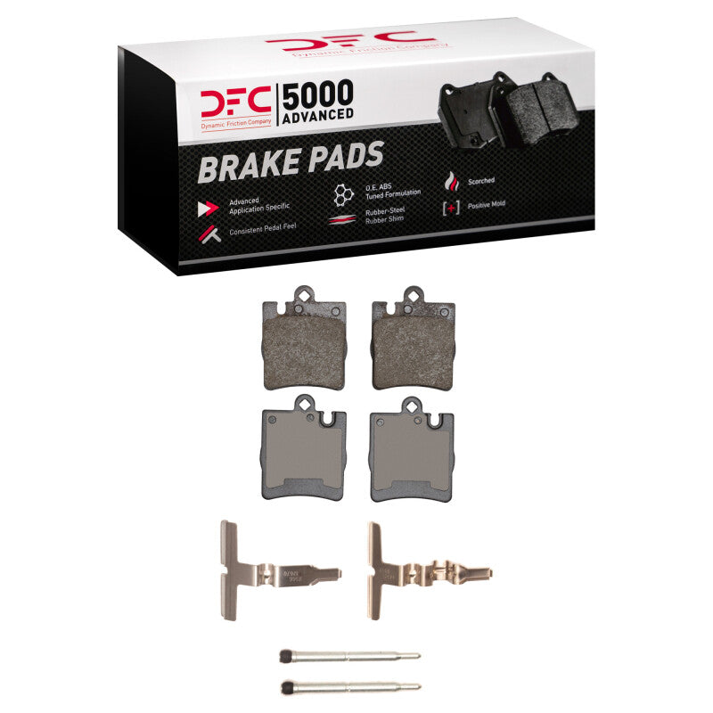 DFC 96-11 Mercedes-Benz E320 Rear 5000 Advanced Low Metallic Brake Pads and Hardware Kit