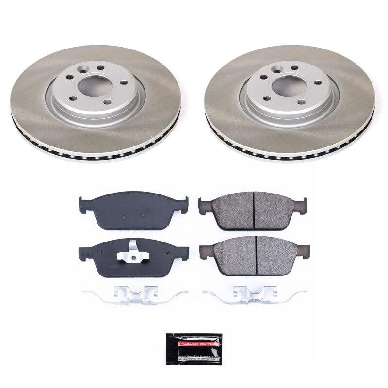 PowerStop Power Stop 13-14 Ford Focus Front Semi-Coated Rotor Kit