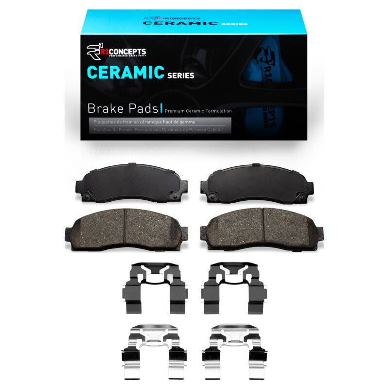 R1 Concepts R1 01-05 Ford Explorer Sport Front Ceramic Pads & Hardware Kit
