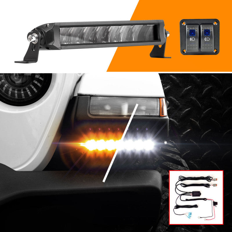 XKGLOW XK Glow Razor Light Bar Fog + Strobe Kit 6in