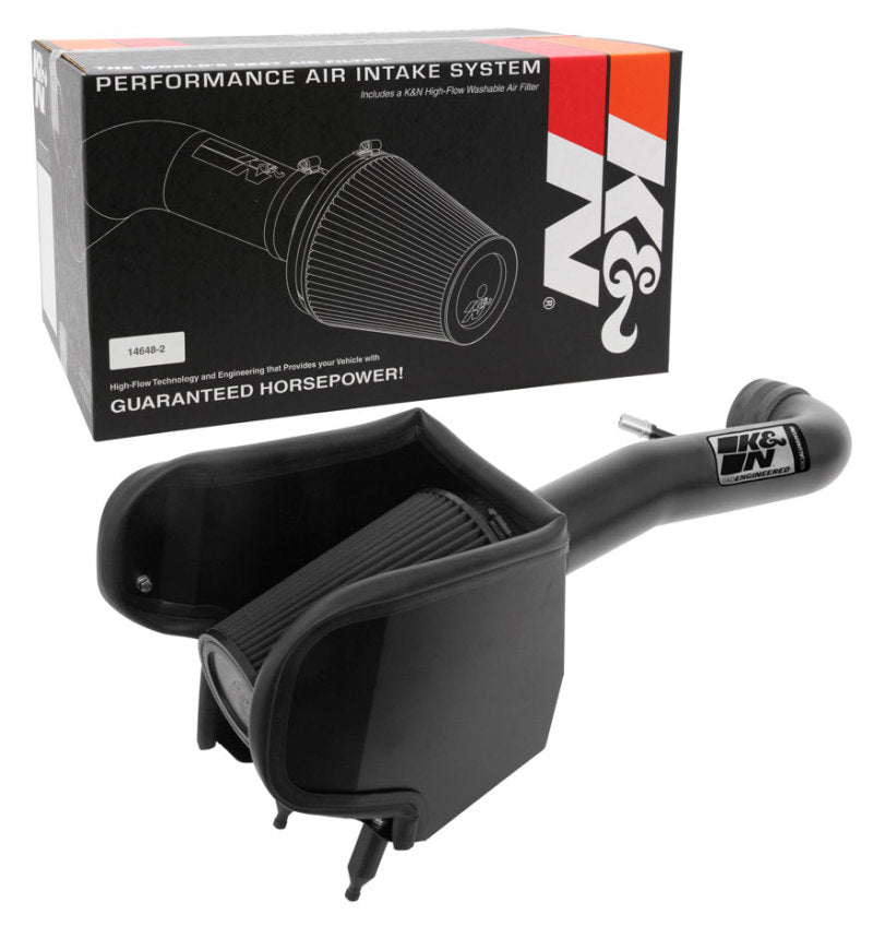 K&N Engineering K&N 2018 Jeep Wrangler JL V6-3.6L F/I Blackhawk Performance Intake Kit (No Jeep Grand Cherokee)